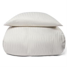 Sengetøy - Microfiber - Ensfarget med kremfargede striper